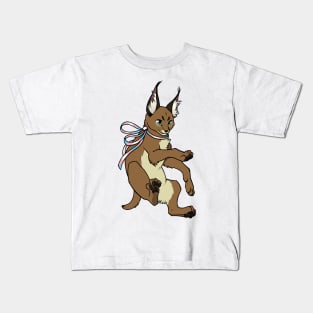 Transgender Pride Caracal (Trans Floppa) Kids T-Shirt